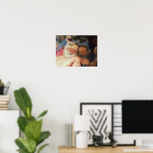 Poster Silène ivre Soutenu par Satyrs, c.1620 (Bureau à domicile)