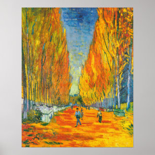 Poster Silent Avenue, Les Alyscamps par Vincent van Gogh