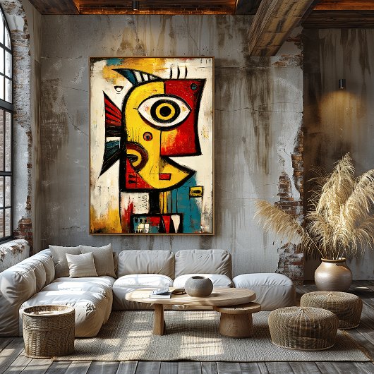 Poster Silent Current — Expression Abstraite Contemporain