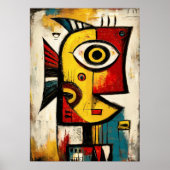 Poster Silent Current — Expression Abstraite Contemporain (Devant)