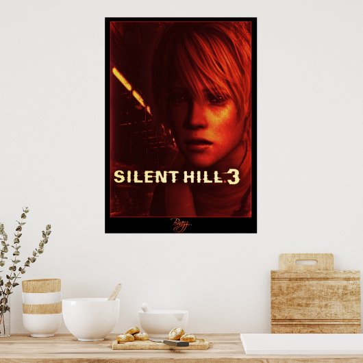 Poster Silent Hill 3 Box Art Cover Red Version (Cuisine)