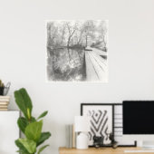 Poster Silent Passage — 映 (Reflection) | Ink Painting Art (Bureau à domicile)