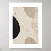 Poster Silent Passage | Minimal Abstract Plaster Art Prin (Devant)