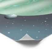 Poster Silent spaceport overlooking an unknown planet. (Coin)