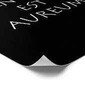 Poster Silentium est aureum (Coin)