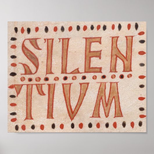 Poster Silentium medieval (Devant)