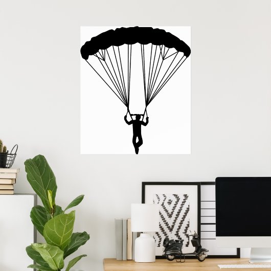 Poster silhouette (Bureau à domicile)