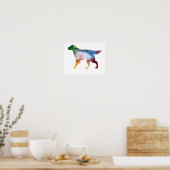 Poster Silhouette abstraite colorée (Cuisine)