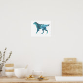 Poster Silhouette abstraite colorée (Cuisine)