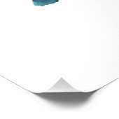 Poster Silhouette abstraite colorée (Coin)