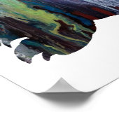 Poster Silhouette Abstraite Gopher (Coin)