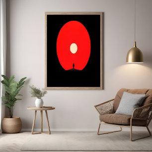 Poster Silhouette Abstraite minimaliste