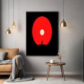 Poster Silhouette Abstraite minimaliste