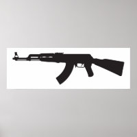 Silhouette AK-47