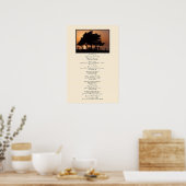 Poster Silhouette Arbre Le Faire De Toute Façon (Cuisine)