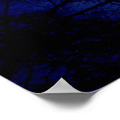 Poster Silhouette Arbre Taille Mur (Coin)