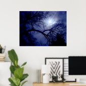 Poster Silhouette Arbre Taille Mur (Bureau à domicile)