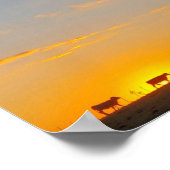 Poster Silhouette au coucher du soleil (Coin)