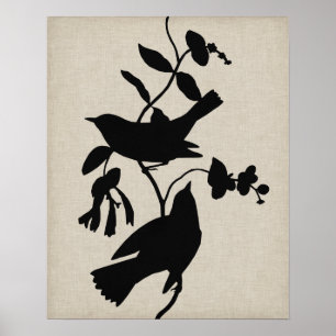 Poster Silhouette Audubon IV