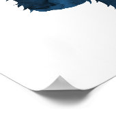 Poster Silhouette bleue (Coin)