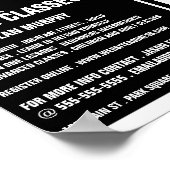 Poster Silhouette Boxing Match, Boxing Class Advert (Coin)