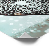 Poster Silhouette Coeur Élégante (Coin)