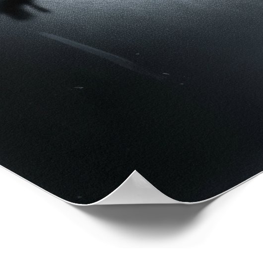 Poster Silhouette contorsionnée au refroidissement (Coin)