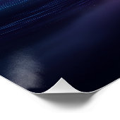 Poster Silhouette d'astronaute sur le disque d'accrétion (Coin)