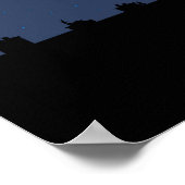 Poster silhouette de balayage de cheminée sur le toit con (Coin)