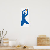 Poster silhouette de basket (Cuisine)