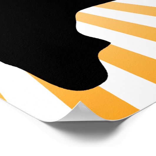 Poster silhouette de basket (Coin)