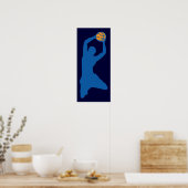 Poster silhouette de basket (Cuisine)