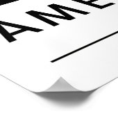 Poster Silhouette de bison au coucher du soleil (Coin)