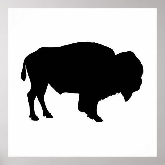 Poster Silhouette de Buffalo (Devant)