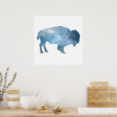 Poster Silhouette de Buffalo (Cuisine)