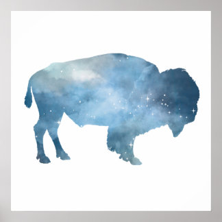 Poster Silhouette de Buffalo