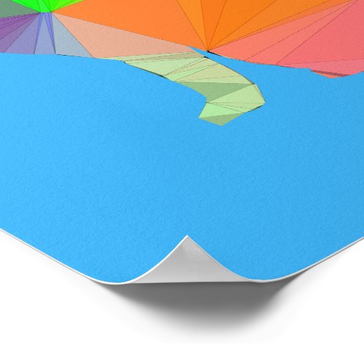 Poster Silhouette de chat à faible densité (Coin)