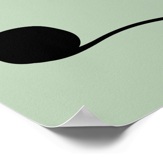 Poster Silhouette de chat en jeu (Coin)