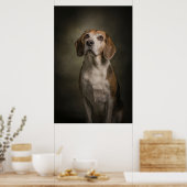 Poster Silhouette de chien élégant (Cuisine)