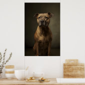 Poster Silhouette de chien élégant (Cuisine)