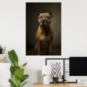 Poster Silhouette de chien élégant (Bureau à domicile)