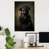 Poster Silhouette de chien élégant (Bureau à domicile)