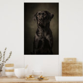 Poster Silhouette de chien élégant (Cuisine)