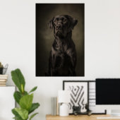 Poster Silhouette de chien élégant (Bureau à domicile)