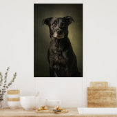Poster Silhouette de chien élégant (Cuisine)