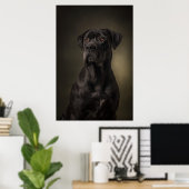 Poster Silhouette de chien élégant (Bureau à domicile)