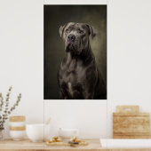 Poster Silhouette de chien élégant (Cuisine)
