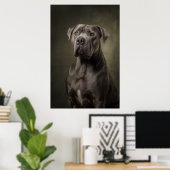 Poster Silhouette de chien élégant (Bureau à domicile)