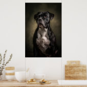 Poster Silhouette de chien élégant (Cuisine)