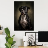 Poster Silhouette de chien élégant (Bureau à domicile)